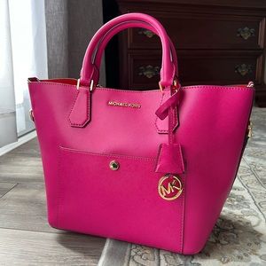BRAND NEW NEVER USED Fushia Pink Michael Kors Tote